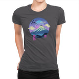 Vapor Landscape - Womens Premium T-Shirts RIPT Apparel Small / Heavy Metal