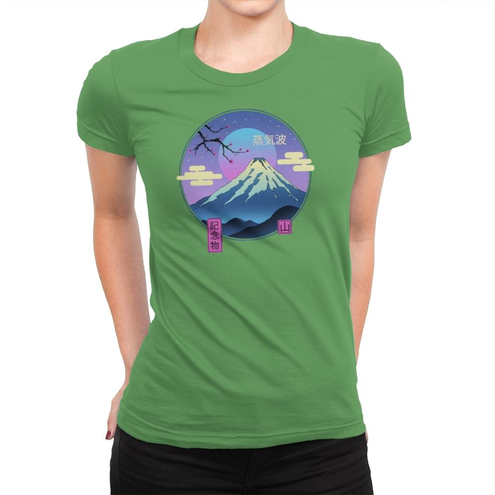 Vapor Landscape - Womens Premium T-Shirts RIPT Apparel Small / Kelly