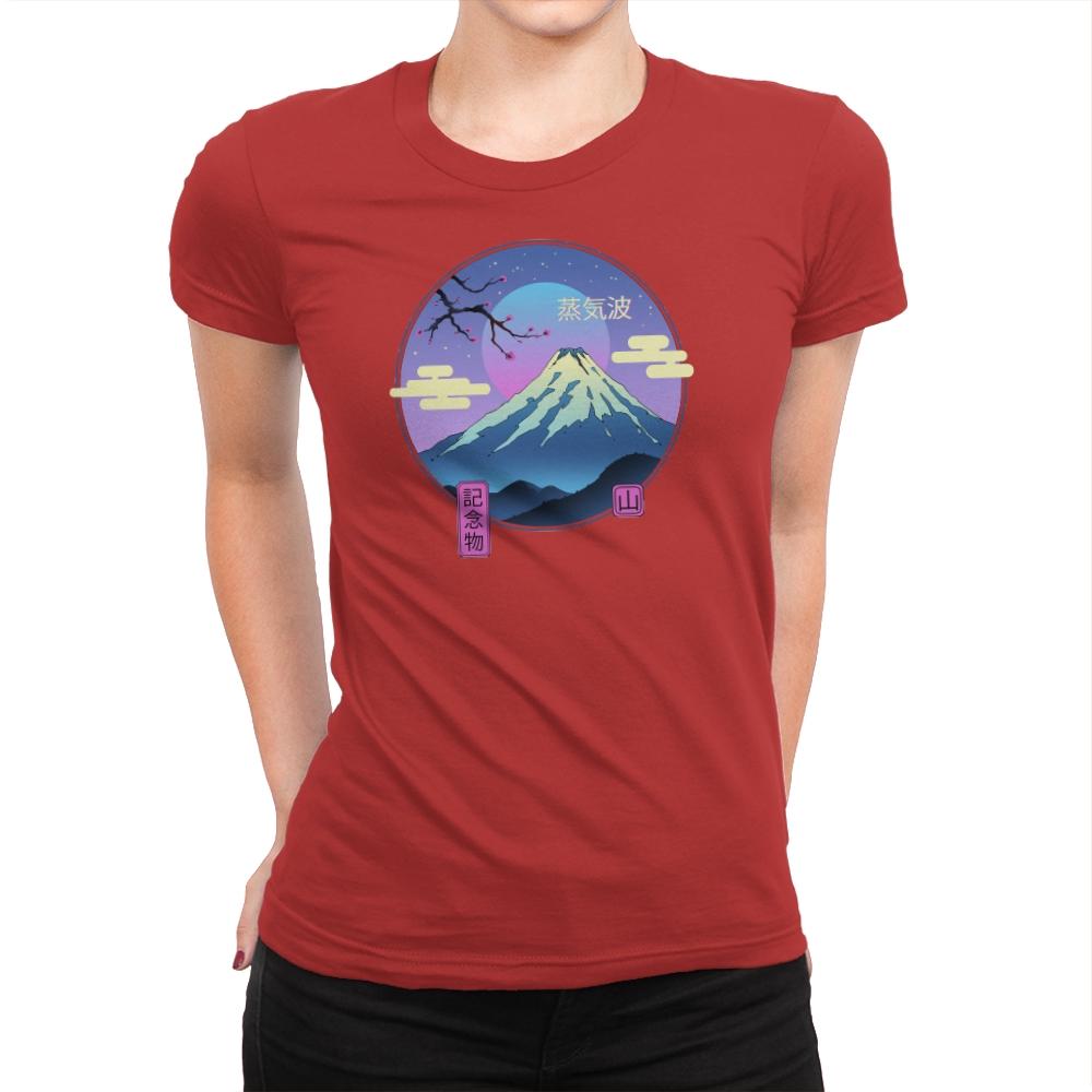 Vapor Landscape - Womens Premium T-Shirts RIPT Apparel Small / Red