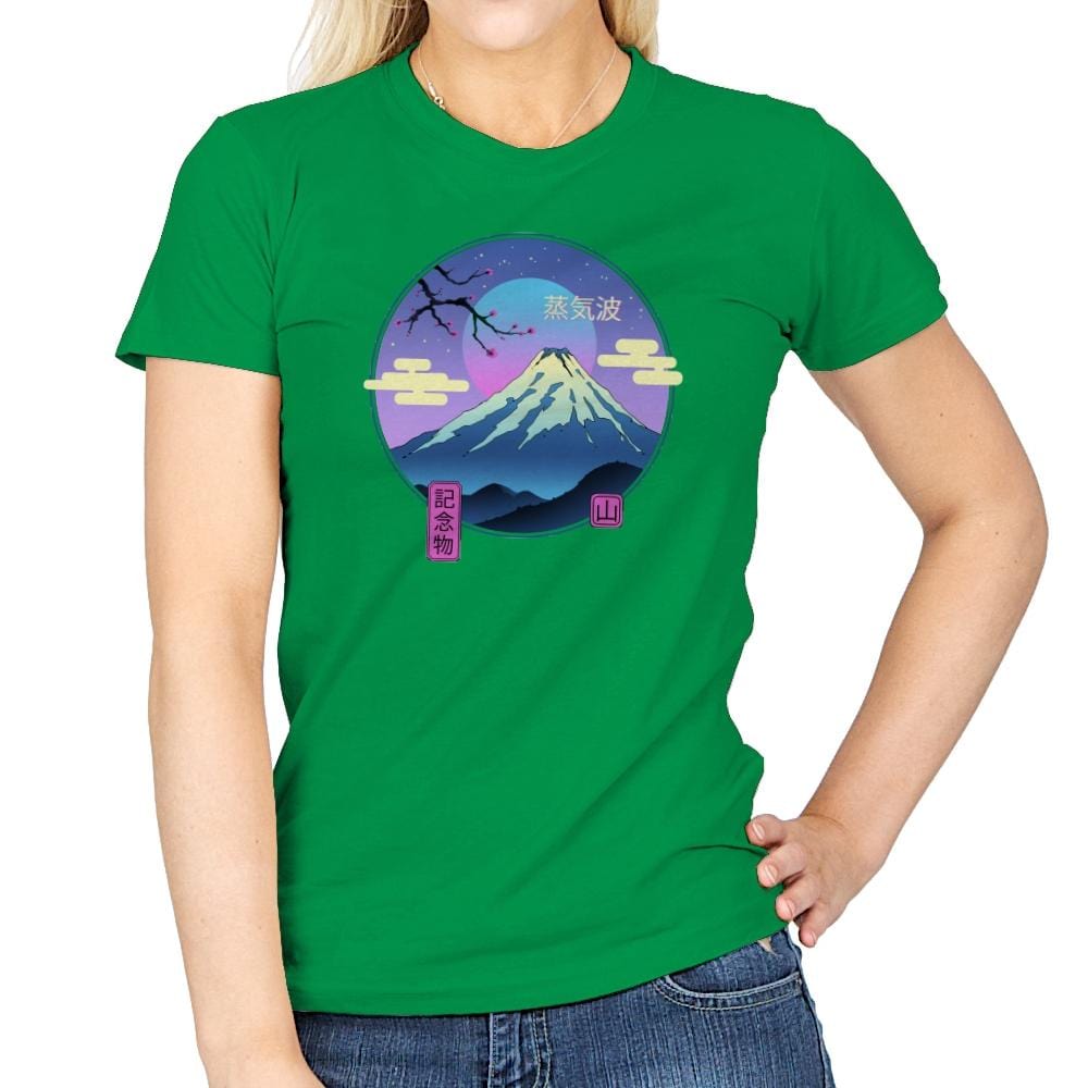 Vapor Landscape - Womens T-Shirts RIPT Apparel Small / Irish Green