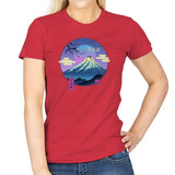 Vapor Landscape - Womens T-Shirts RIPT Apparel Small / Red