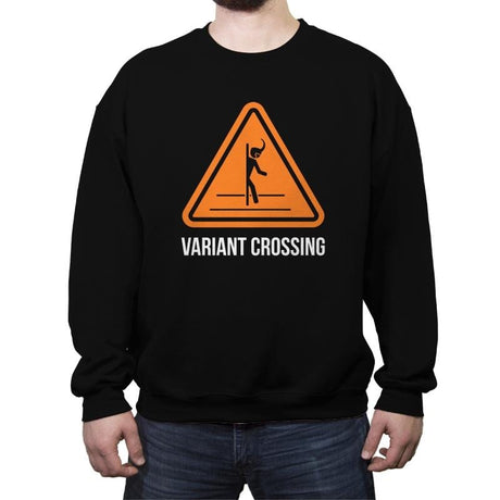 Variant Crossing - Crew Neck Sweatshirt Crew Neck Sweatshirt RIPT Apparel Small / Black