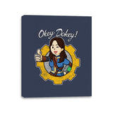 Vault Girl - Canvas Wraps Canvas Wraps RIPT Apparel 11x14 / Navy