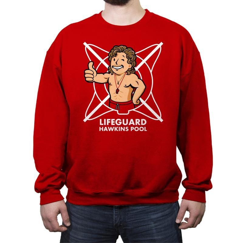 Vault Lifeguard - Crew Neck Sweatshirt Crew Neck Sweatshirt RIPT Apparel