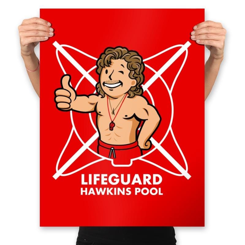 Vault Lifeguard - Prints Posters RIPT Apparel 18x24 / Red