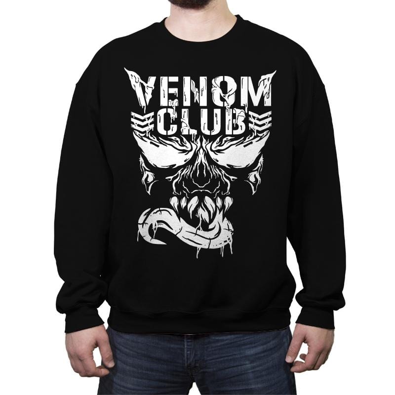 Venom Club - Crew Neck Sweatshirt Crew Neck Sweatshirt RIPT Apparel Small / Black