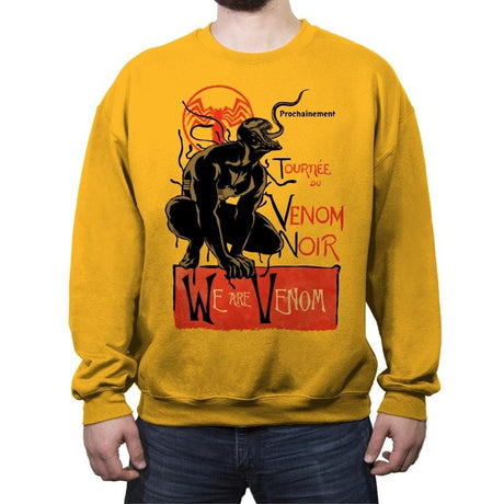 Venom Noir - Crew Neck Sweatshirt Crew Neck Sweatshirt RIPT Apparel Small / Gold