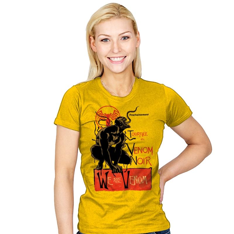 Venom Noir - Womens T-Shirts RIPT Apparel Small / Sunshine