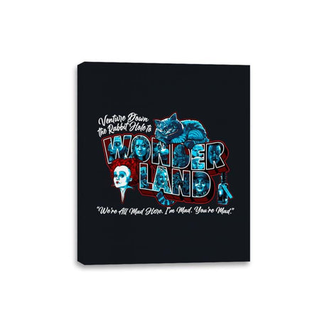 Venture Down to Wonderland - Canvas Wraps Canvas Wraps RIPT Apparel 8x10 / Black