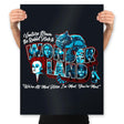 Venture Down to Wonderland - Prints Posters RIPT Apparel 18x24 / Black