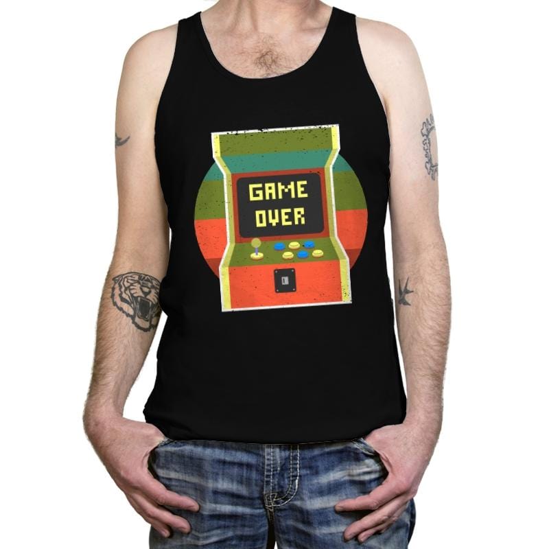 Video Game Over - Tanktop Tanktop RIPT Apparel X-Small / Black