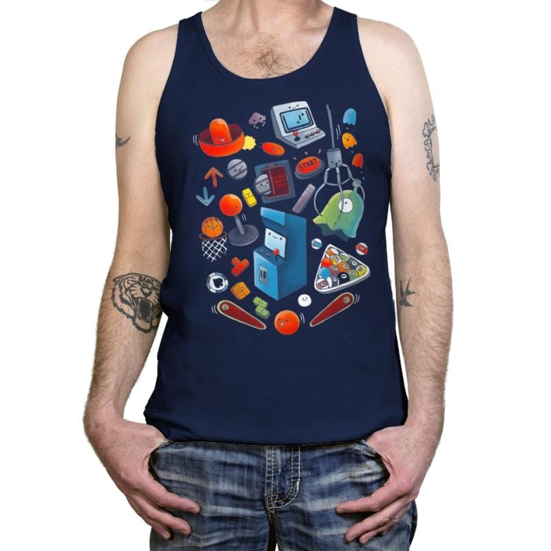 Videogame World - Tanktop Tanktop RIPT Apparel X-Small / Navy