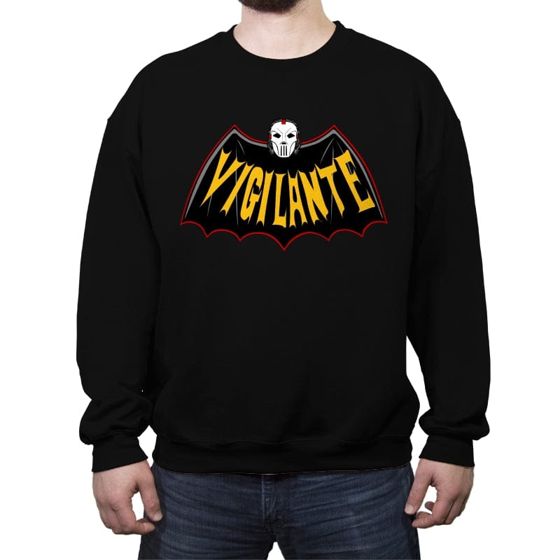 Vigilante Knight - Crew Neck Sweatshirt Crew Neck Sweatshirt RIPT Apparel Small / Black