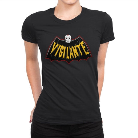 Vigilante Knight - Womens Premium T-Shirts RIPT Apparel Small / Black