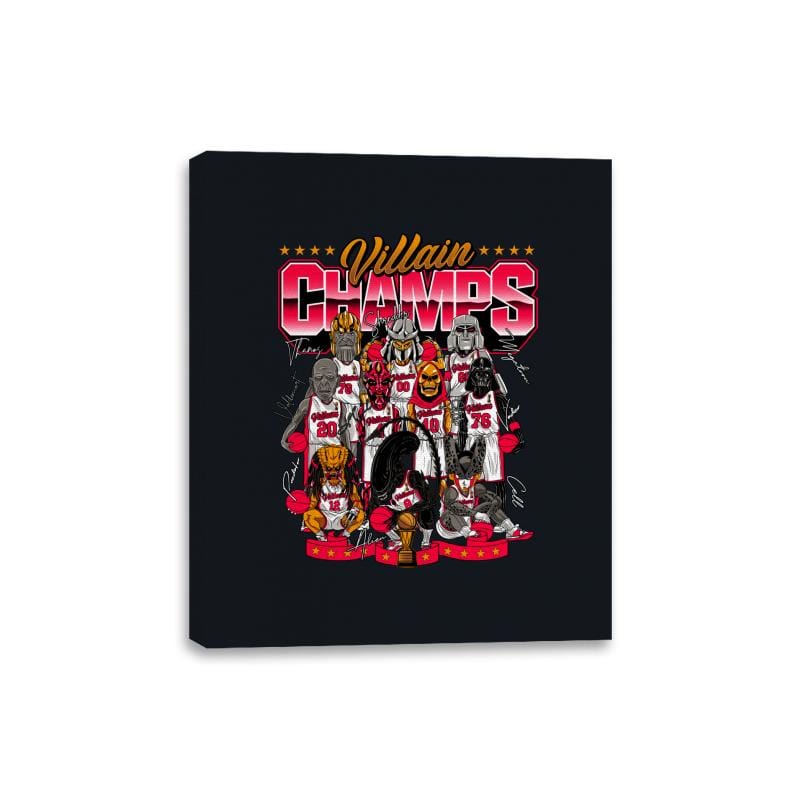 Villain Champs - Canvas Wraps Canvas Wraps RIPT Apparel 8x10 / Black