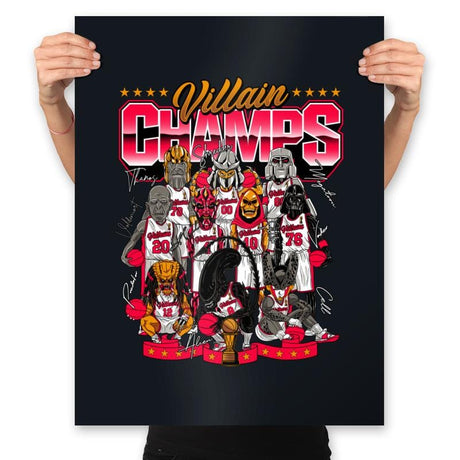 Villain Champs - Prints Posters RIPT Apparel 18x24 / Black