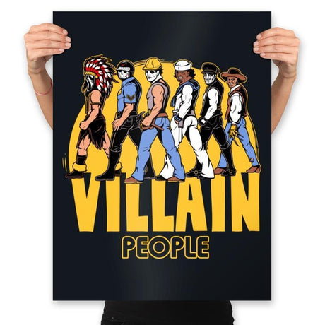 Villain People - Prints Posters RIPT Apparel 18x24 / Black