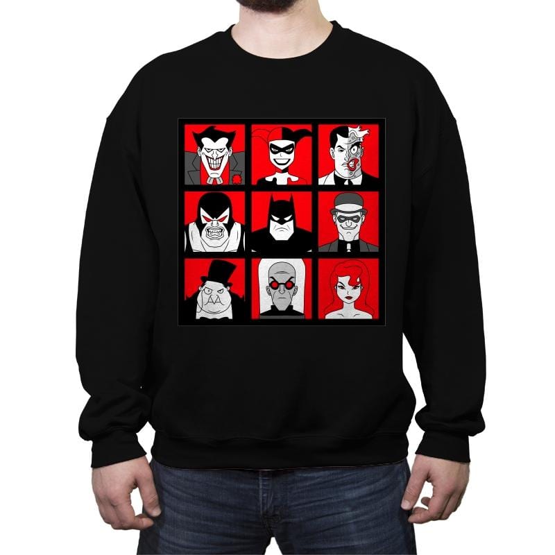 Villains - Crew Neck Sweatshirt Crew Neck Sweatshirt RIPT Apparel Small / Black