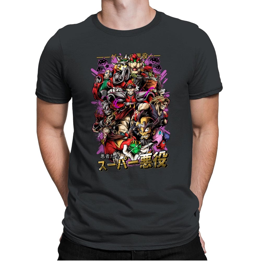 Villains Nostalgic Games - Mens Premium T-Shirts RIPT Apparel Small / Heavy Metal