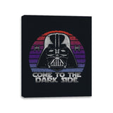 Vintage Dark Side - Canvas Wraps Canvas Wraps RIPT Apparel 11x14 / Black