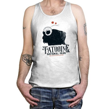 Vintage National Park - Tanktop Tanktop RIPT Apparel X-Small / White