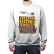 Vintage Science Fiction - Crew Neck Sweatshirt Crew Neck Sweatshirt RIPT Apparel Small / White