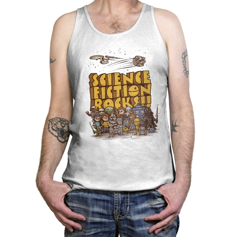 Vintage Science Fiction - Tanktop Tanktop RIPT Apparel X-Small / White