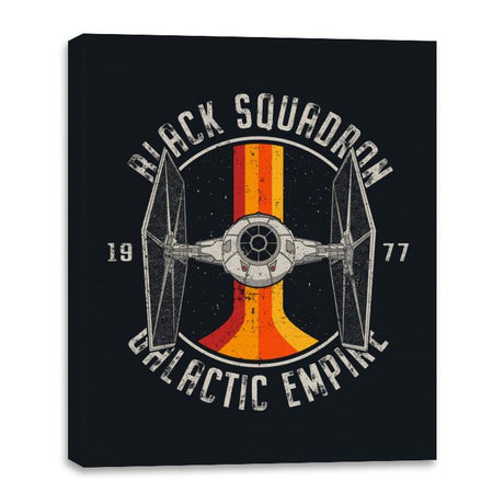 Vintage Squadron - Canvas Wraps Canvas Wraps RIPT Apparel 16x20 / Black