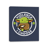 Violence I Choose - Canvas Wraps Canvas Wraps RIPT Apparel 11x14 / Navy