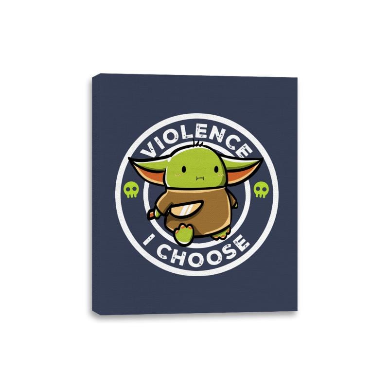 Violence I Choose - Canvas Wraps Canvas Wraps RIPT Apparel 8x10 / Navy