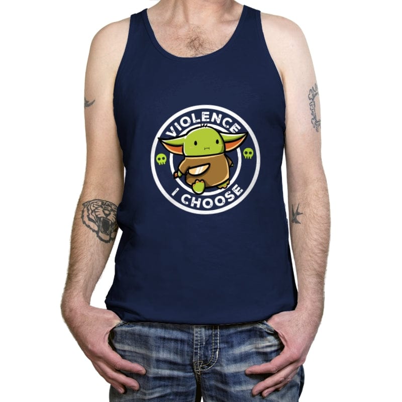 Violence I Choose - Tanktop Tanktop RIPT Apparel X-Small / Navy