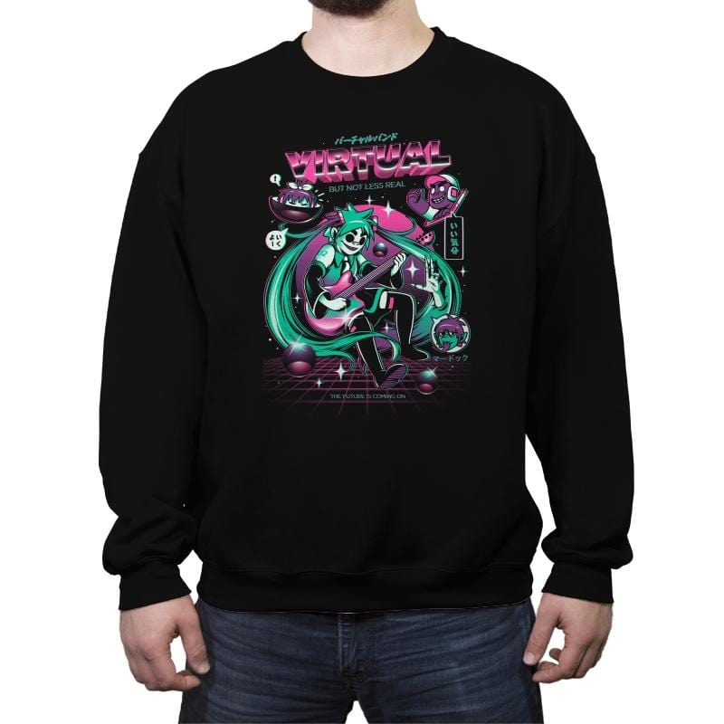 Virtual Band - Crew Neck Sweatshirt Crew Neck Sweatshirt RIPT Apparel