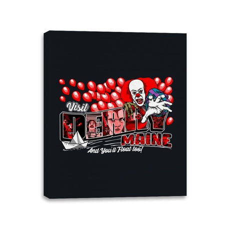 Visit Derry - Canvas Wraps Canvas Wraps RIPT Apparel 11x14 / Black