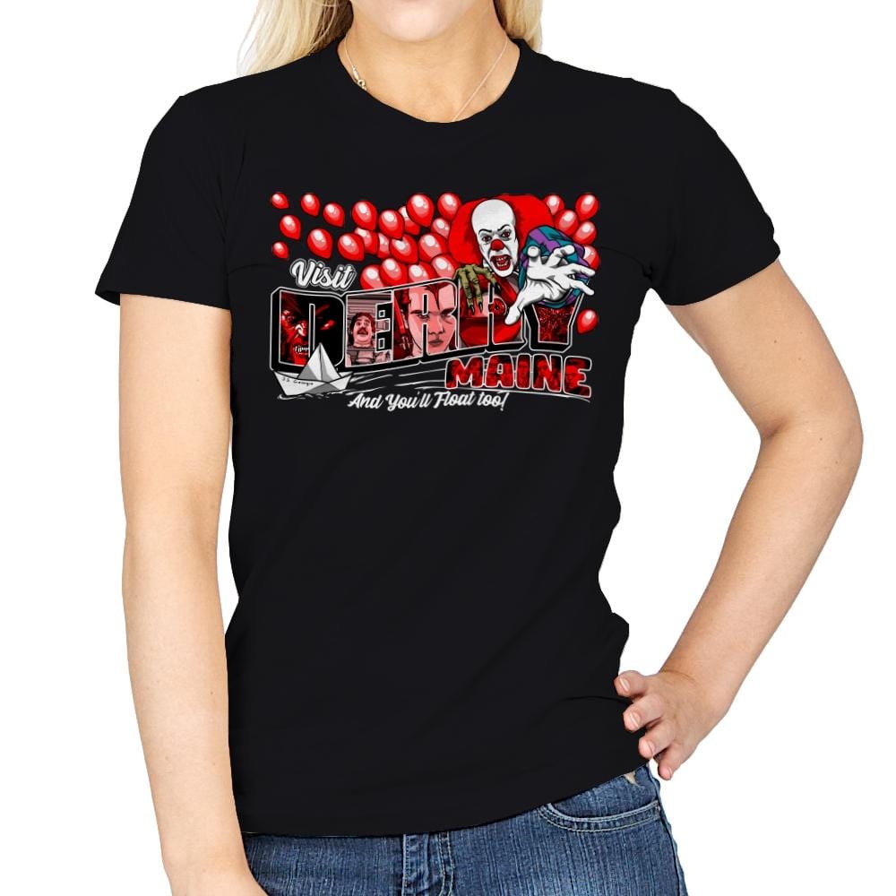 Visit Derry - Womens T-Shirts RIPT Apparel Small / Black