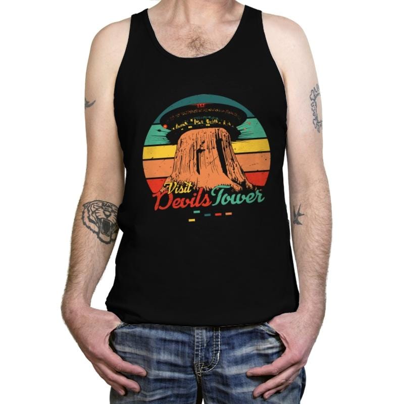 Visit Devils Tower - Tanktop Tanktop RIPT Apparel X-Small / Black