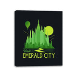 Visit Emerald City - Canvas Wraps Canvas Wraps RIPT Apparel 11x14 / Black