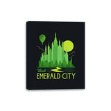 Visit Emerald City - Canvas Wraps Canvas Wraps RIPT Apparel 8x10 / Black