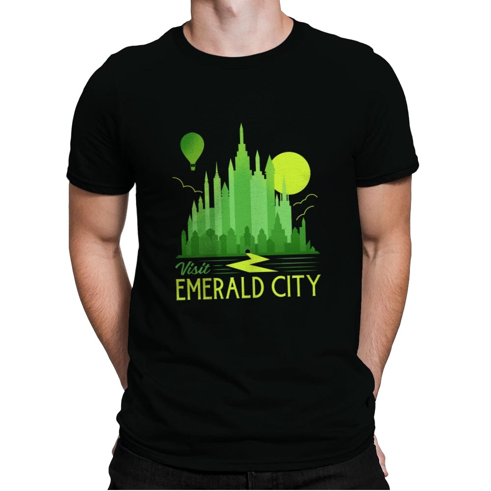 Visit Emerald City - Mens Premium T-Shirts RIPT Apparel Small / Black