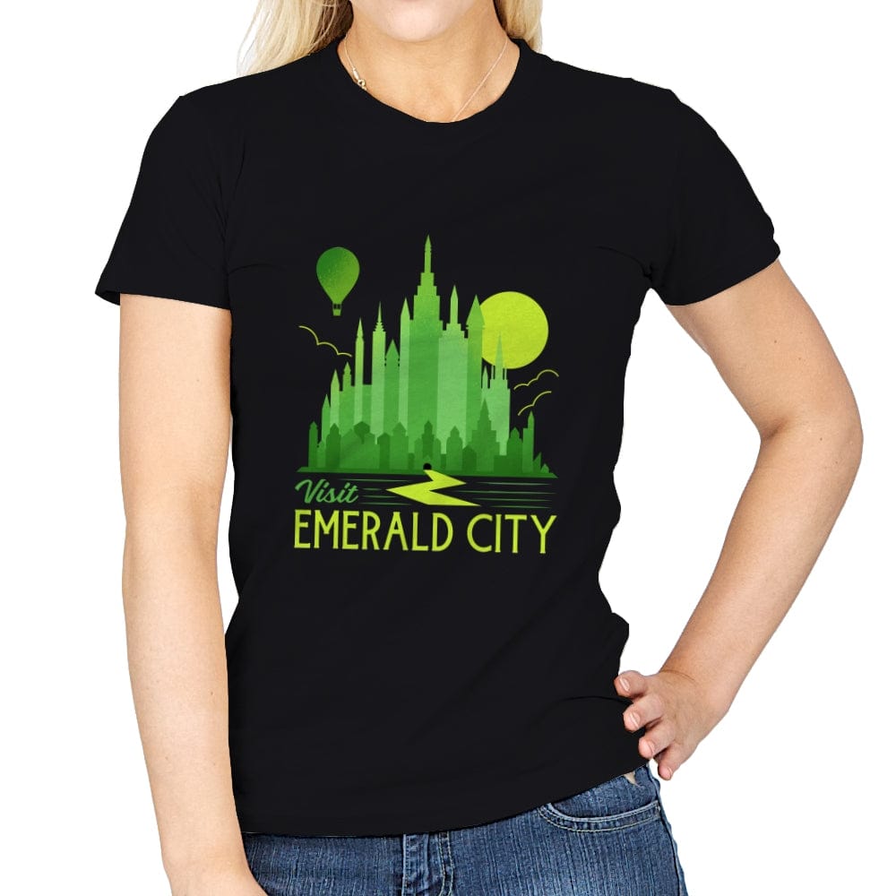 Visit Emerald City - Womens T-Shirts RIPT Apparel Small / Black