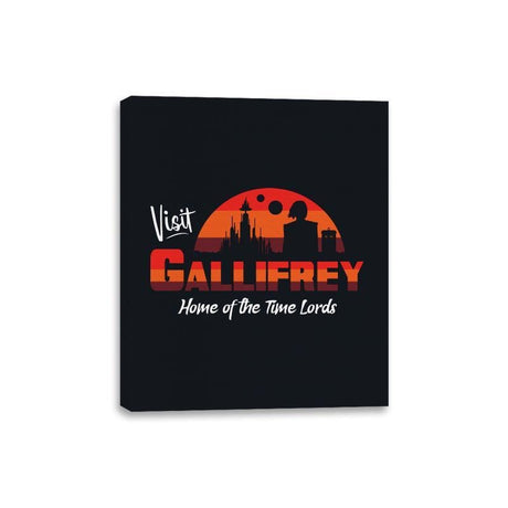 Visit Gallifrey - Canvas Wraps Canvas Wraps RIPT Apparel 8x10 / Black