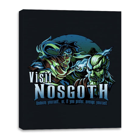 Visit Nosgoth - Canvas Wraps Canvas Wraps RIPT Apparel 16x20 / Black