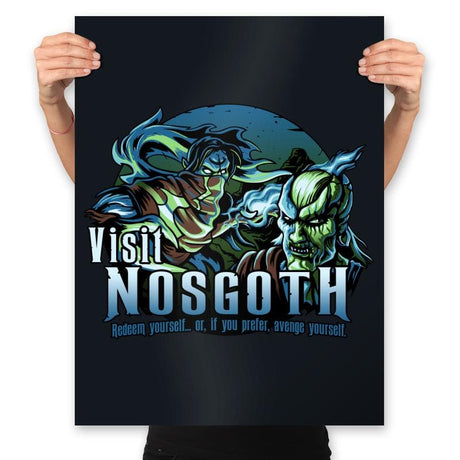 Visit Nosgoth - Prints Posters RIPT Apparel 18x24 / Black