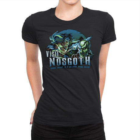 Visit Nosgoth - Womens Premium T-Shirts RIPT Apparel Small / Black