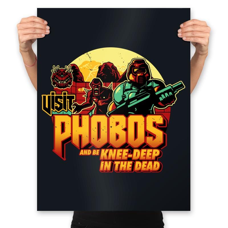 Visit Phobos - Prints Posters RIPT Apparel 18x24 / Black