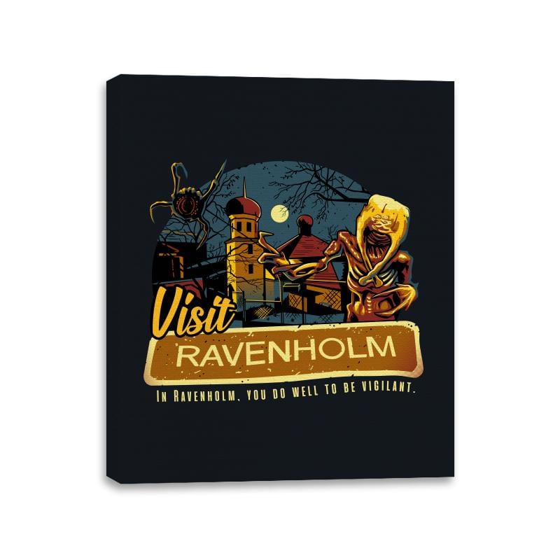 Visit Ravenholm - Canvas Wraps Canvas Wraps RIPT Apparel 11x14 / Black