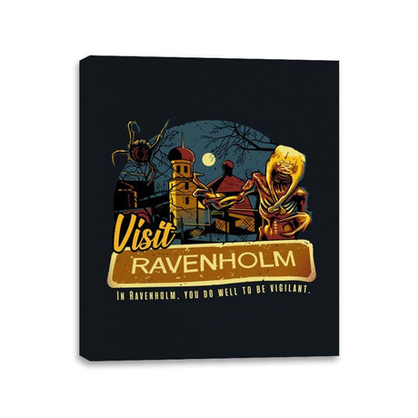 Visit Ravenholm - Canvas Wraps Canvas Wraps RIPT Apparel 11x14 / Black