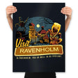 Visit Ravenholm - Prints Posters RIPT Apparel 18x24 / Black