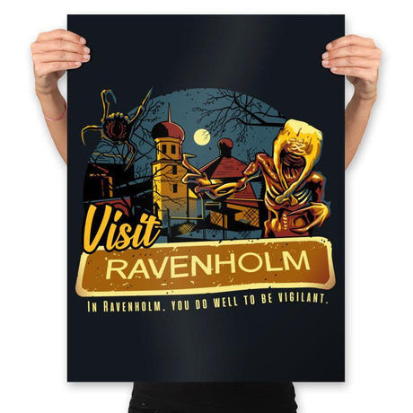 Visit Ravenholm - Prints Posters RIPT Apparel 18x24 / Black