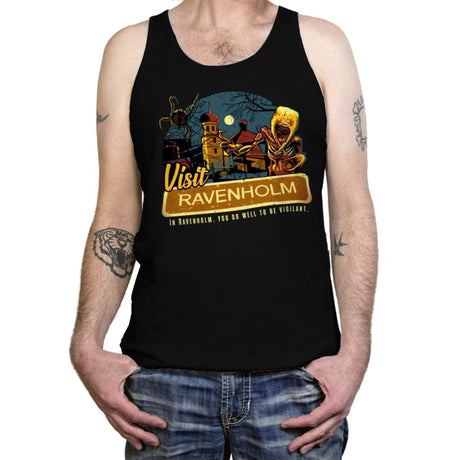 Visit Ravenholm - Tanktop Tanktop RIPT Apparel X-Small / Black