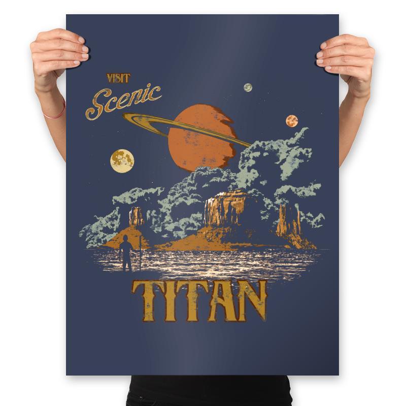 Visit Scenic Titan - Prints Posters RIPT Apparel 18x24 / Navy